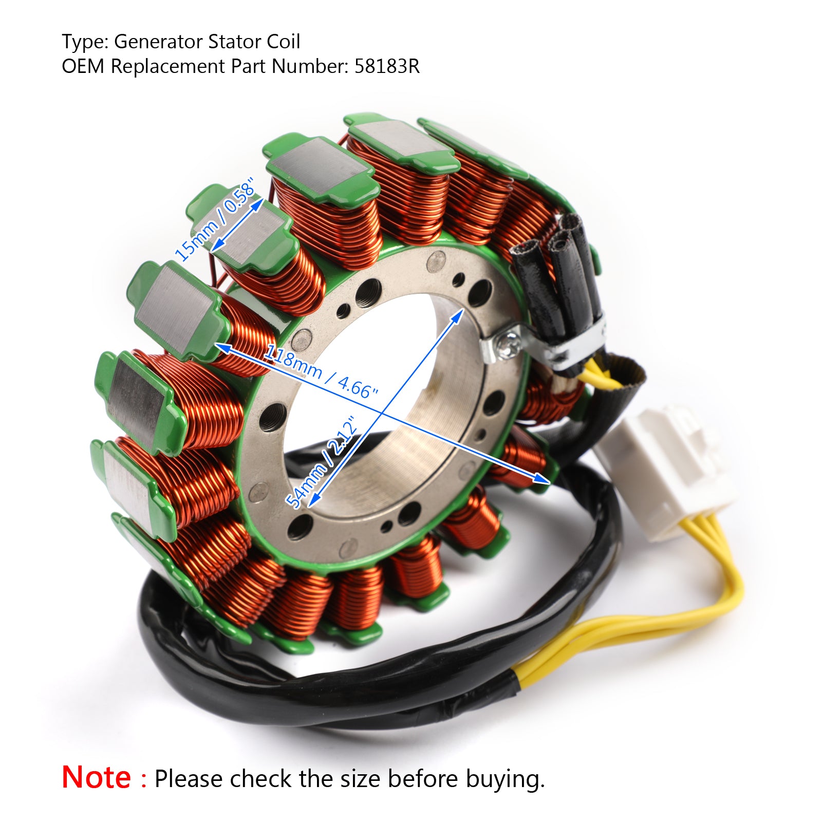 Stator Generator Fit for Gilera 800 GP / GP Centenario 2008-2013 58183R via fedex