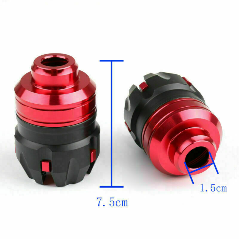 Slider BB Wheel Front Red Crash Anti Motorrad CNC Universal Achsschutz Gabel Generic