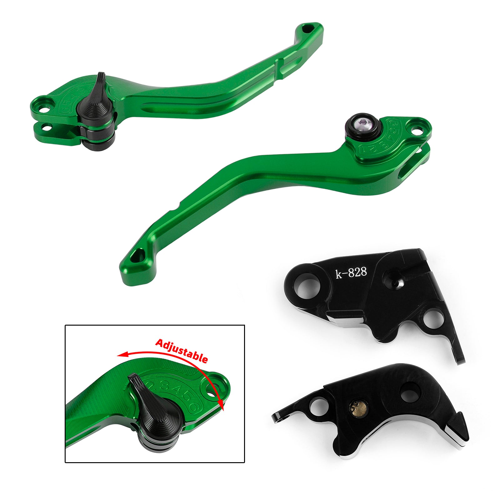 CNC-Kurzkupplungsbremshebel passend für Kawasaki ZX636R / ZX6RR 2005-2006