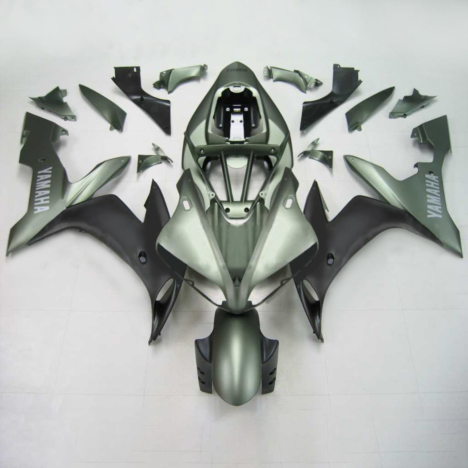 Amotopart Yamaha YZF 1000 R1 2004-2006 Cyan Black Fairing Kit