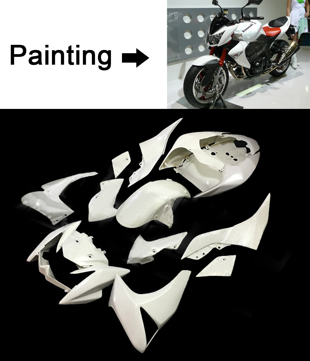 Amotopart 2007-2009 Kawasaki Z1000 White Fairing Kit