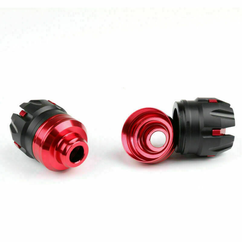 Slider BB Rueda Delantera Roja Crash Anti Motocycle CNC Universal Eje Protector Horquilla Genérico