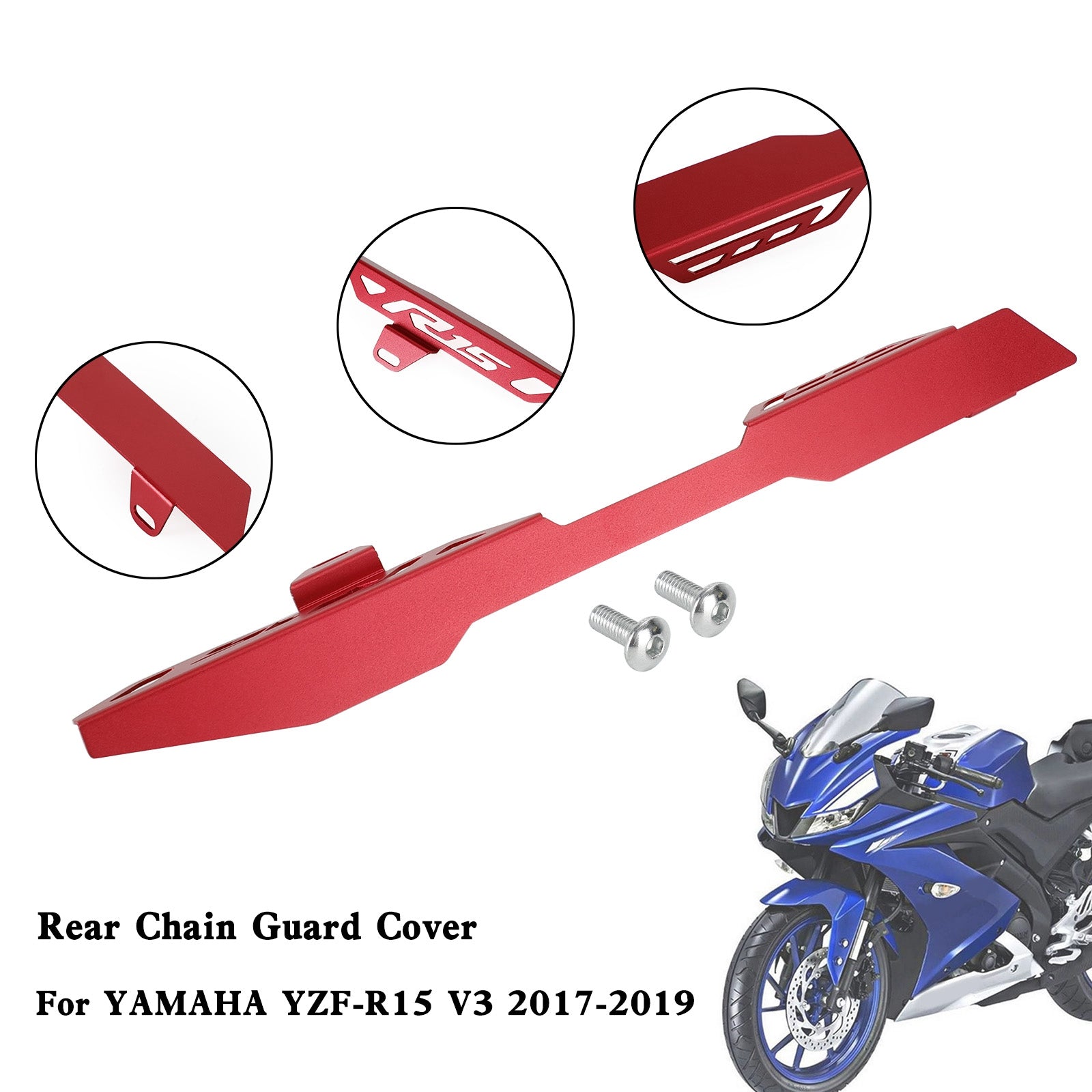 Rear Sprocket Chain Guard Protector Cover For YAMAHA YZF R15 V3 2017-2019 Generic