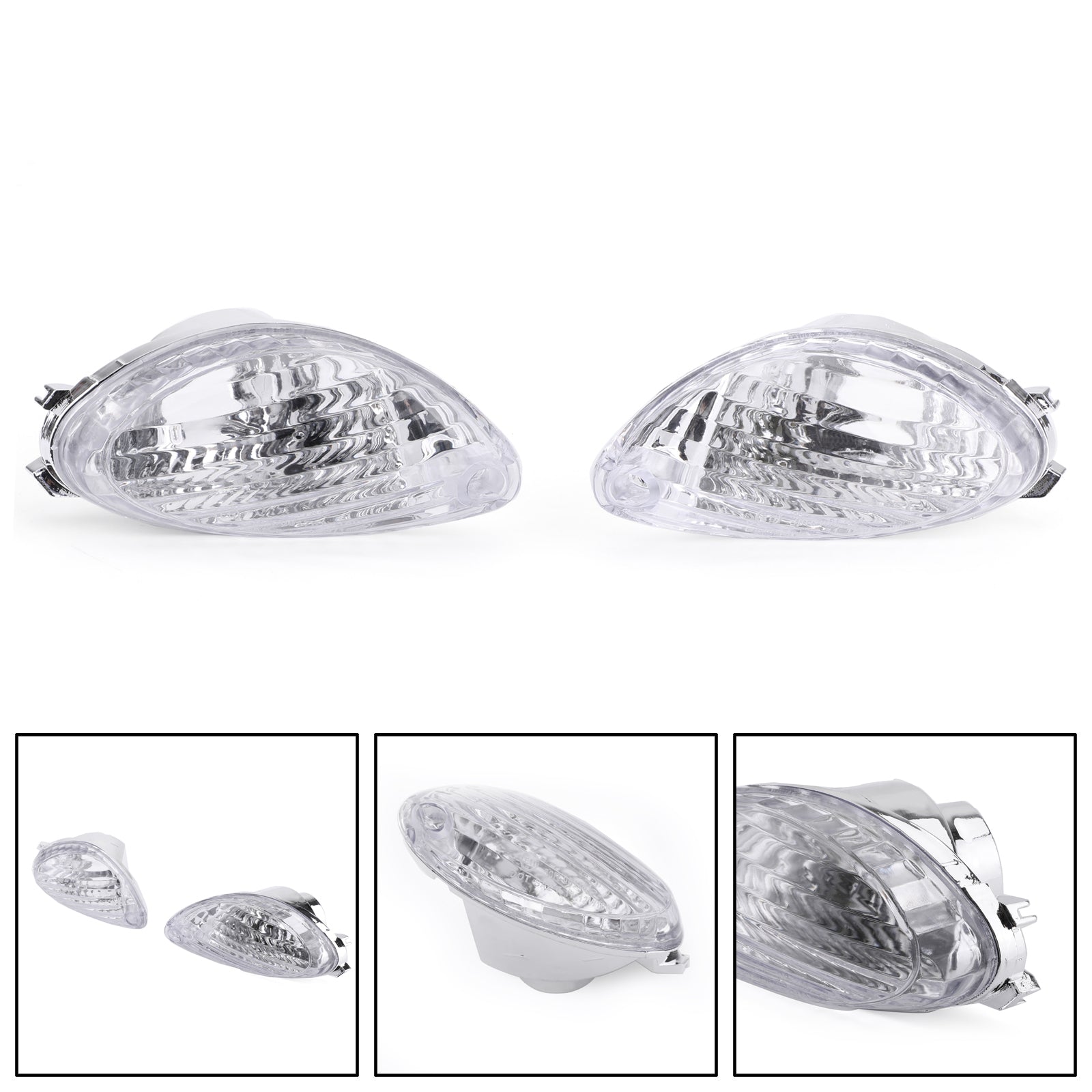 Rear Turn Signals Lens For Suzuki Hayabusa GSXR1300 2008-2012 Clear