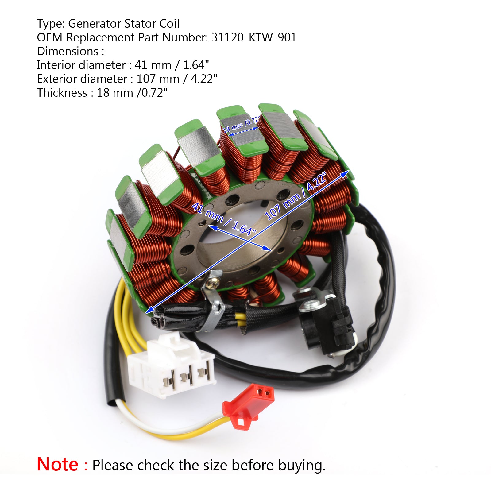 Bobine de Stator de générateur pour Honda SH300 NF02 2007-2010 SH300R 2008 2009 2010 via fedex