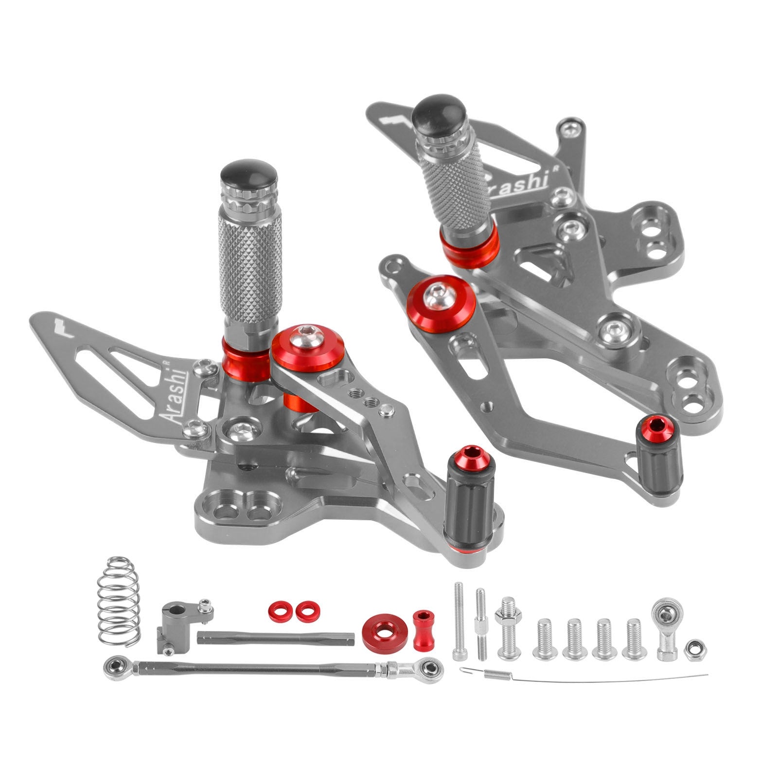 CNC-Fußrastenanlage, verstellbare Fußrasten für Honda CB650R CBR650R 2019–2023