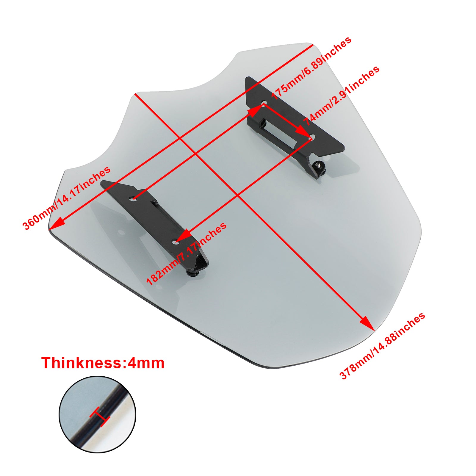 Pare-brise pour Triumph Rocket 3 3R GT 2020-2022