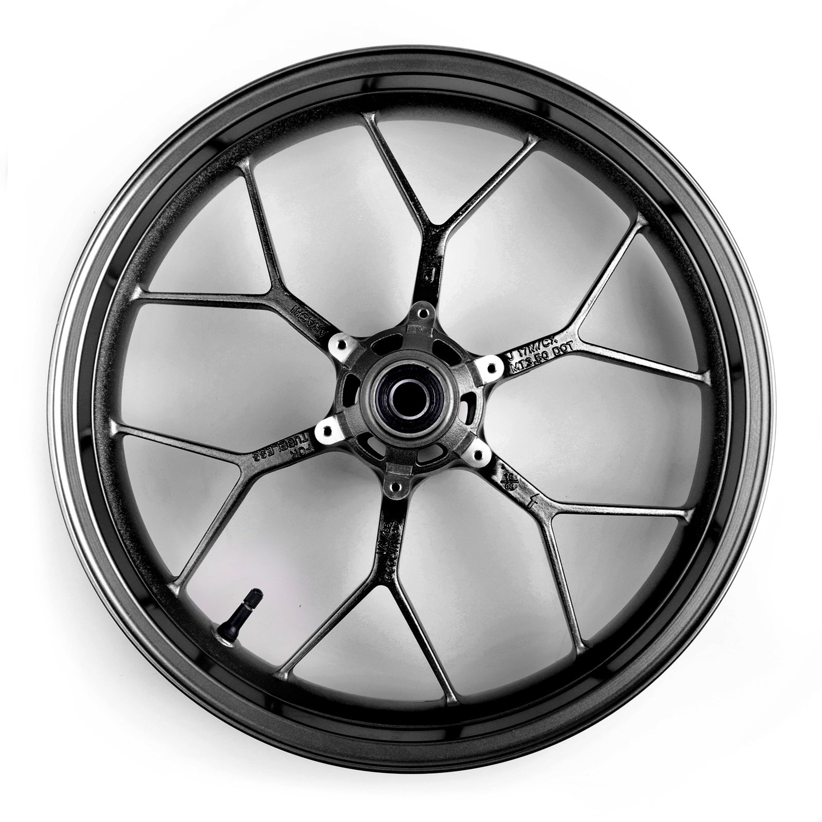 13-17 Honda CBR600RR 17" Complete Front Wheel Rim Black