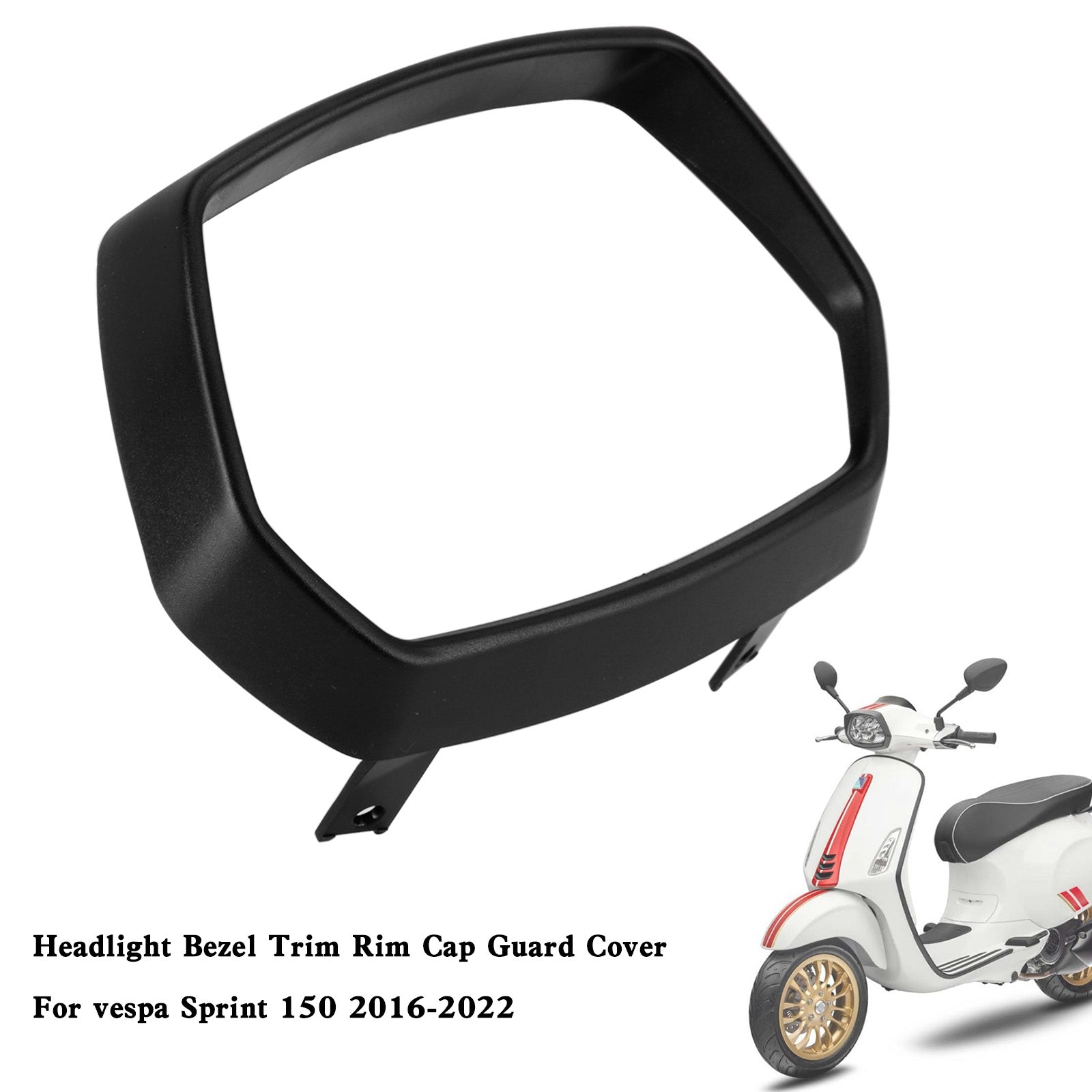 Headlight Bezel Trim Rim Cap Guard Cover For vespa Sprint 150 2016-2022