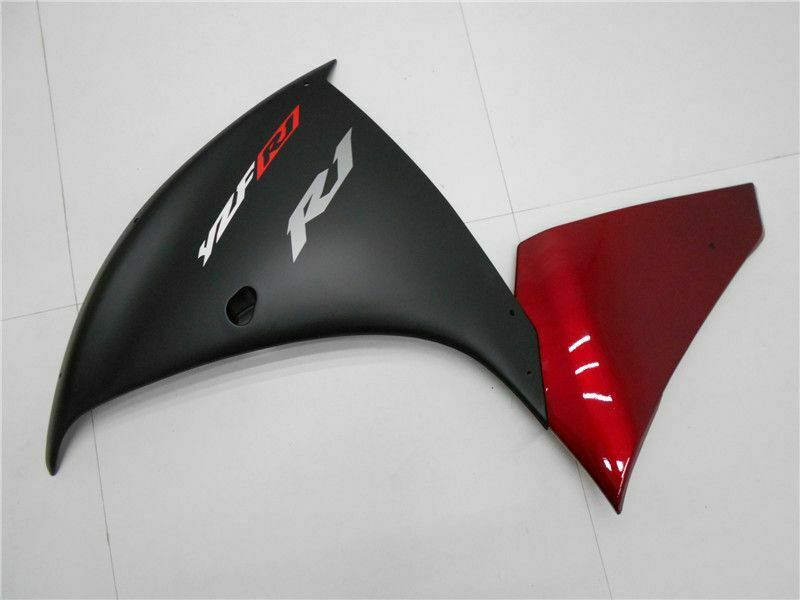 Amotopart 2009–2011 YZF R1 Yamaha Verkleidung Rot Schwarz Kit