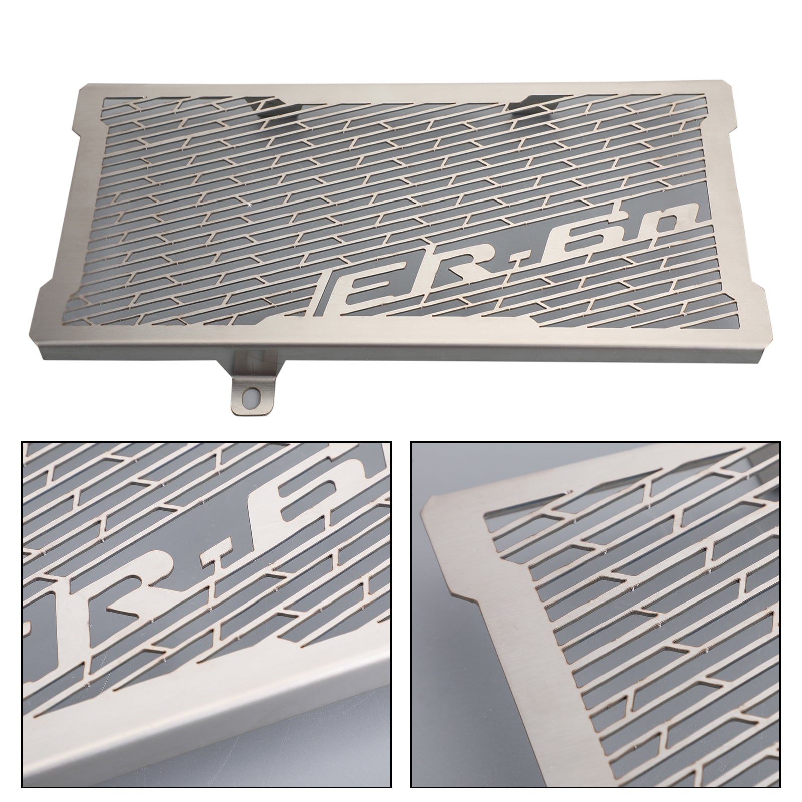 Protecteur de grille de radiateur argenté pour Kawasaki ER-6F / ER-6N 2012-2016