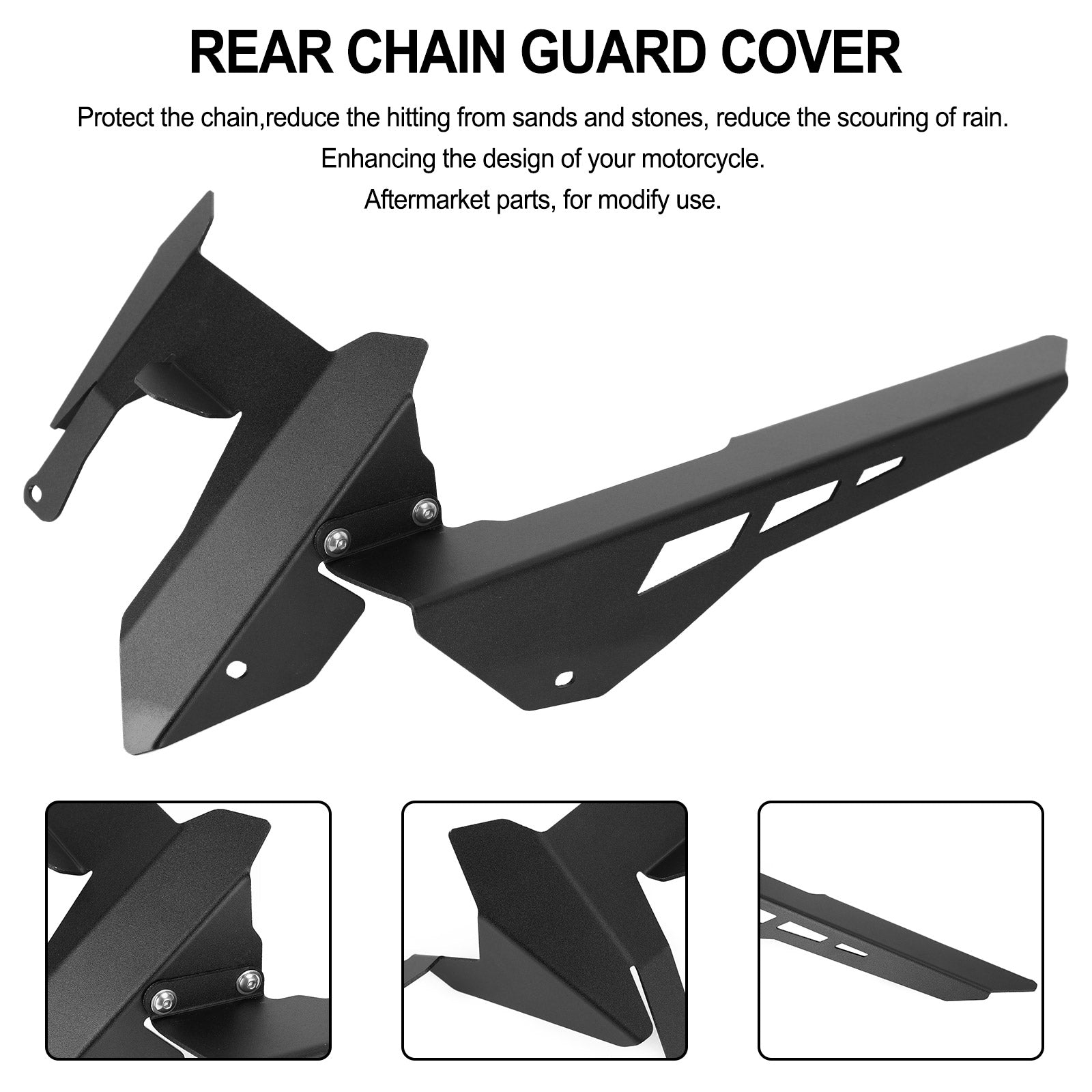 Couvercle de protection de chaîne arrière CNC, pour Yamaha MT-07 FZ-07 2021 – 2022 générique