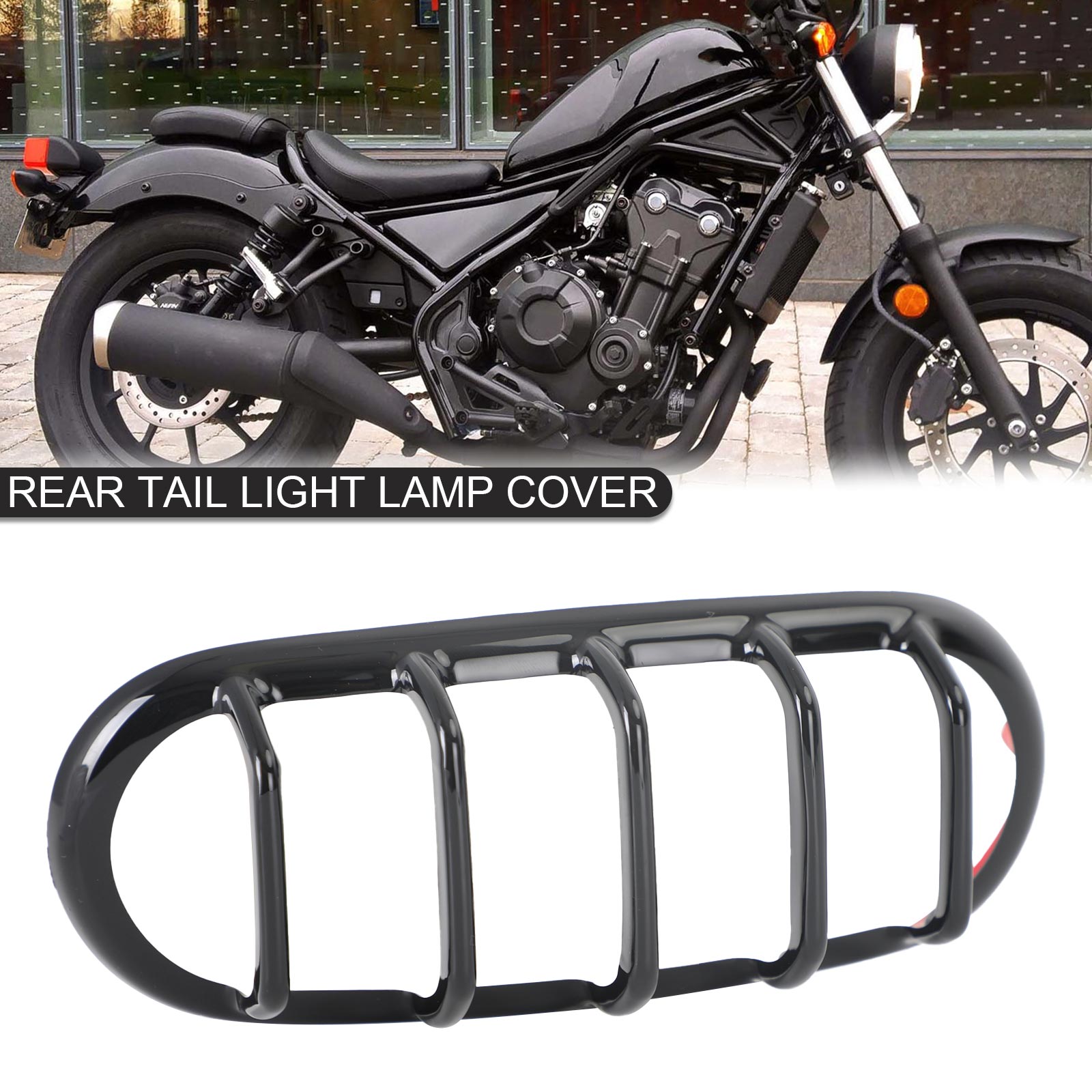 HINTERE RÜCKLICHT-LAMPENABDECKUNG ABS FÜR HONDA REBEL CMX 300 500 2017-2021 Generisch