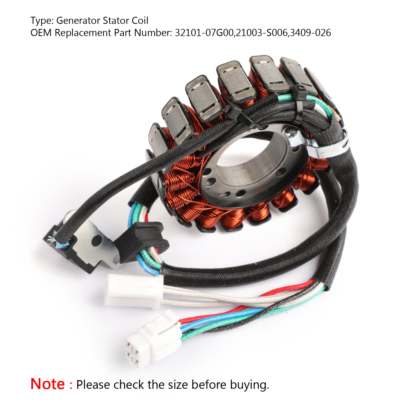 Bobine de Stator de générateur magnéto pour Kawasaki 21003-S006 KFX400 KSF400 2003-2007