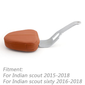 Fahrerrückenlehne für Indian Scout 2015–2018, Scout Sixty 2016–2018, Schwarz, generisch