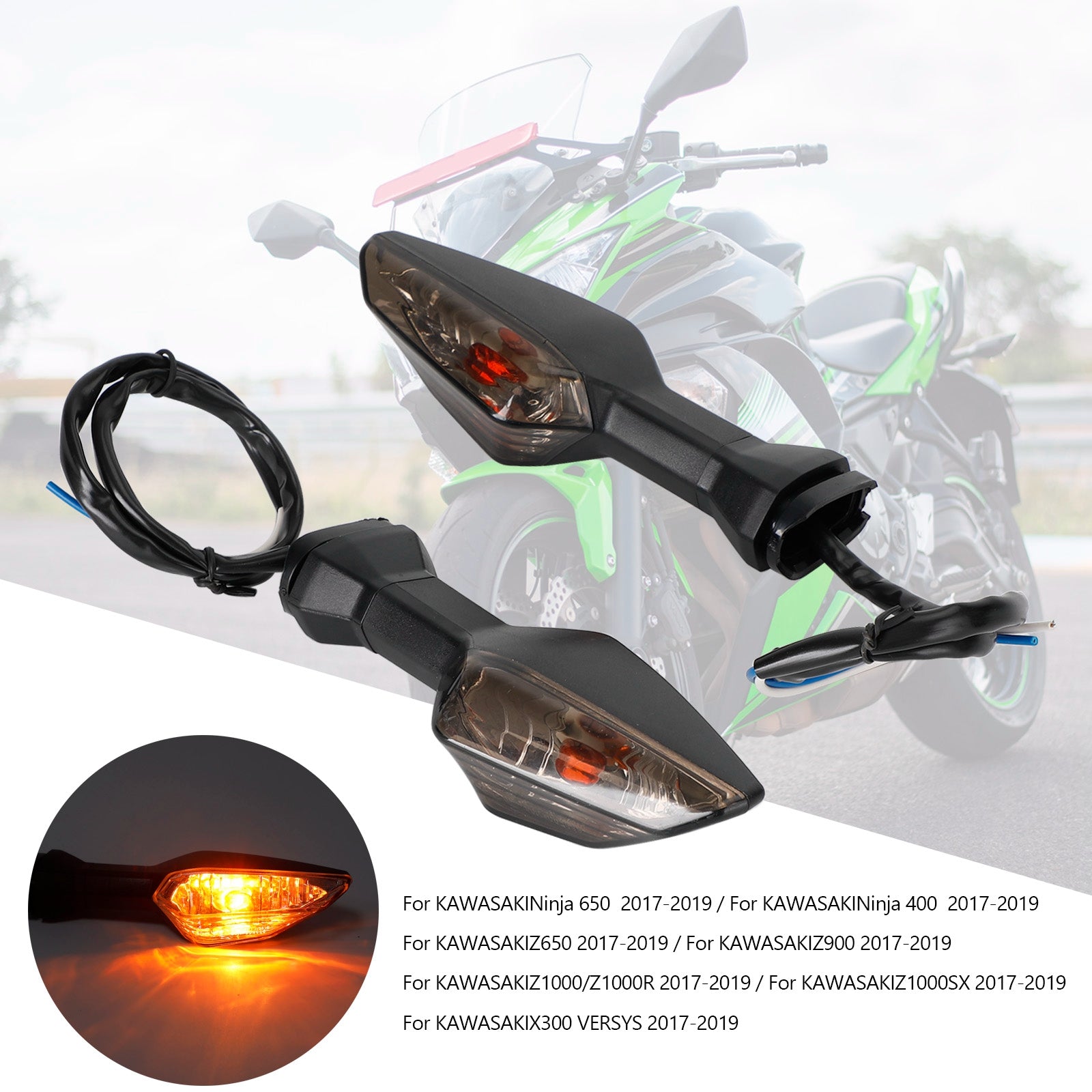 Clignotant pour Kawasaki Ninja Z400 Z650 Z900 Z1000 Z1000SX