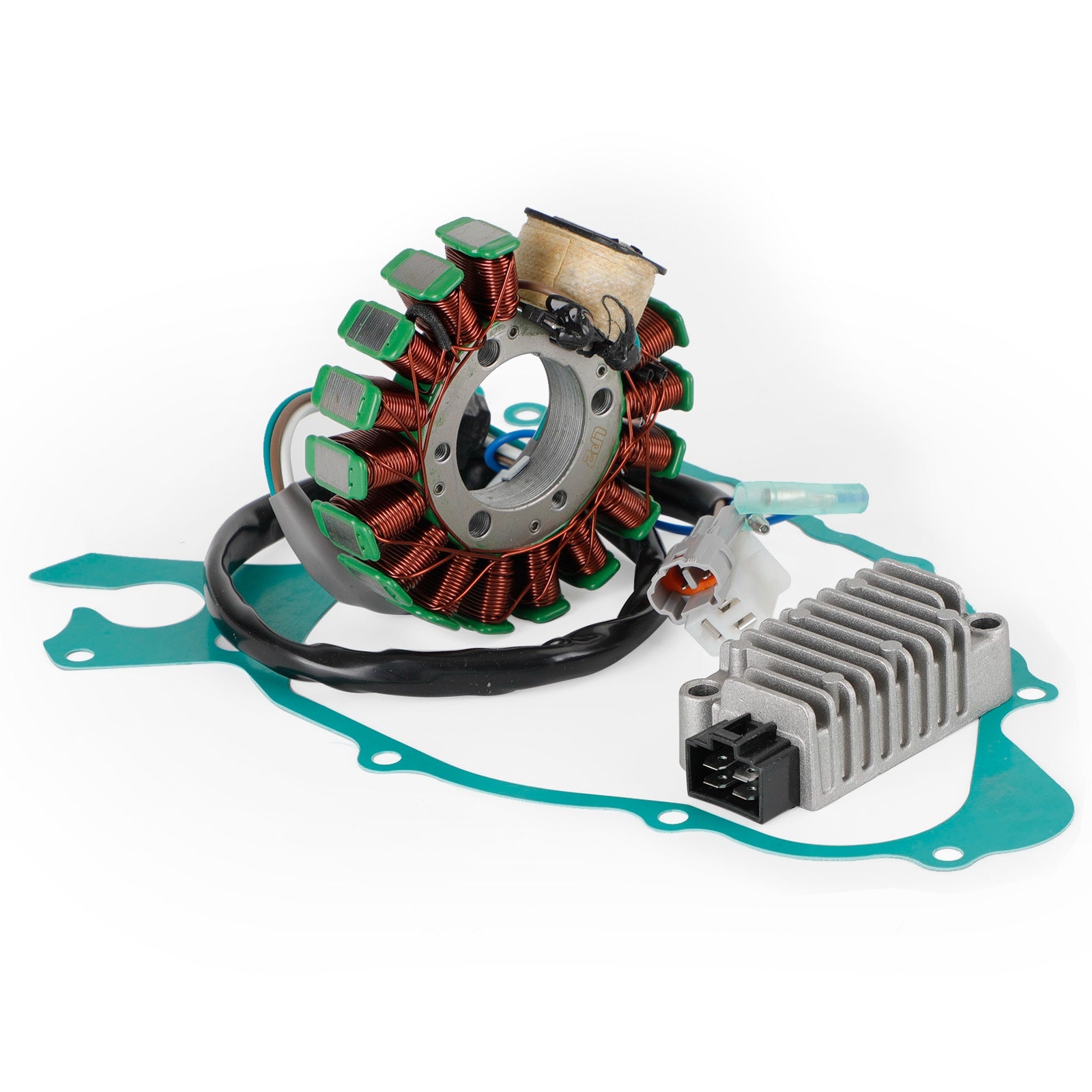 Stator magnéto + redresseur de tension + joint pour Yamaha TW125 TW200 TW225 99-22 Expédition générique FedEx Express