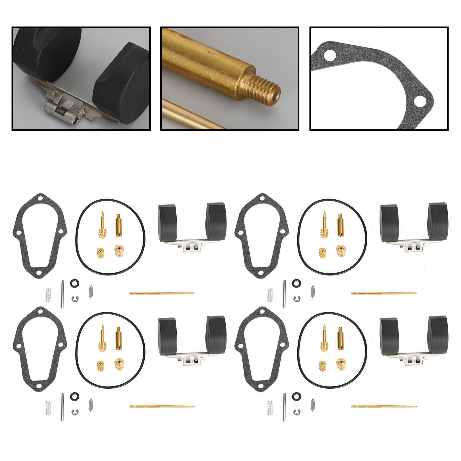 Kit di riparazione carburatore 4X adatto per Honda XL250 Motosport 250 1972-1975 generico