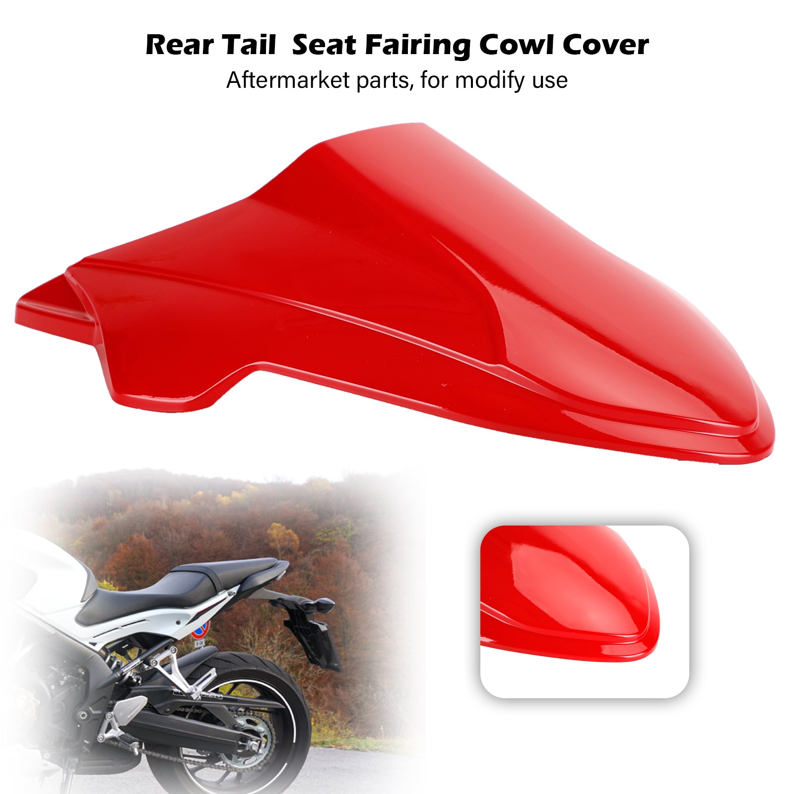 Rear Tail Seat Fairing Cowl Cover for Honda CB650R 2021-2022 Generic