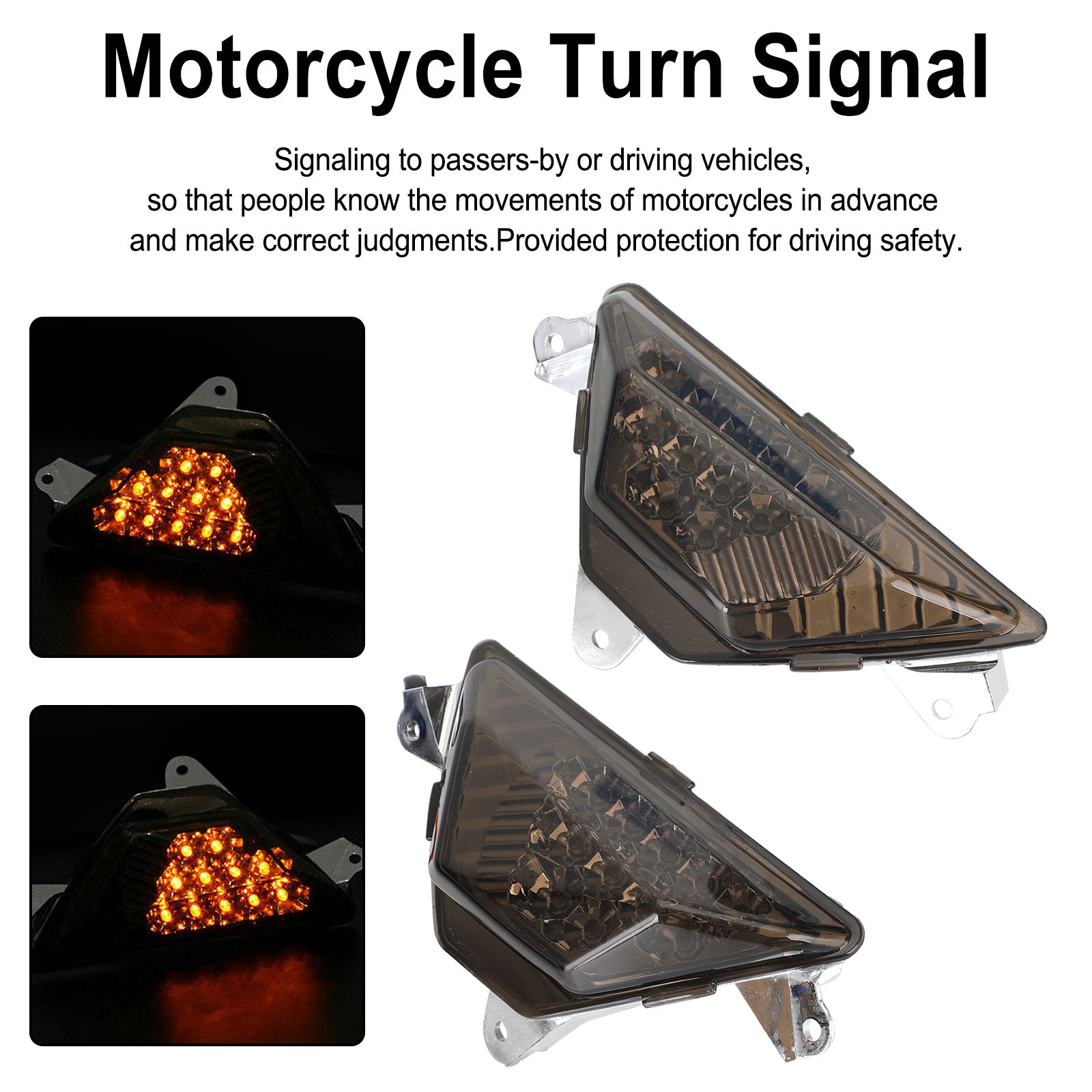 KAWASAKI NINJA 250 300 400 650 1000 ZX6R LED LET SIGNAL DE TORT AVANT