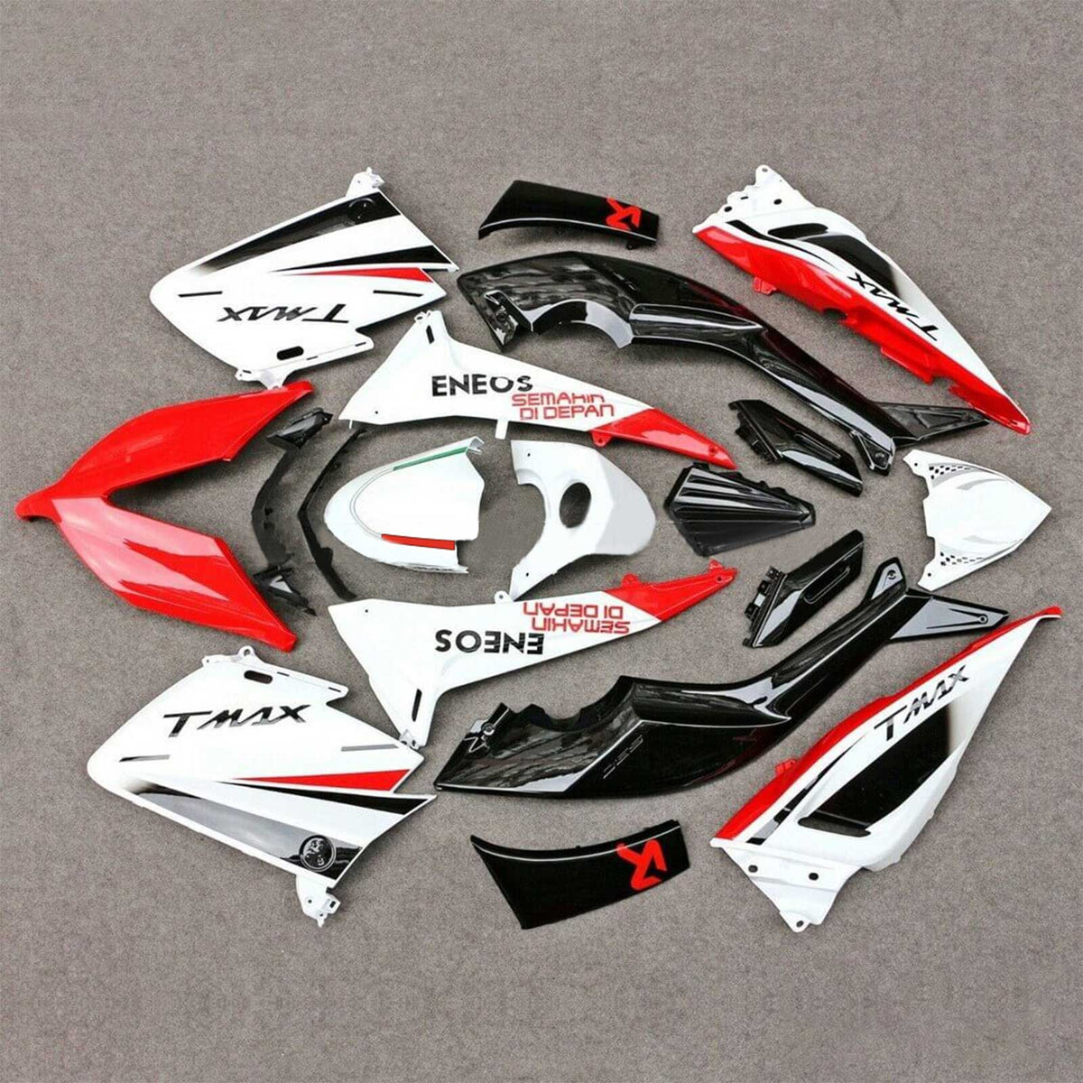Amotopart 2015-2016 Yamaha T-Max TMAX530 Fairing Red&White Eneos Kit