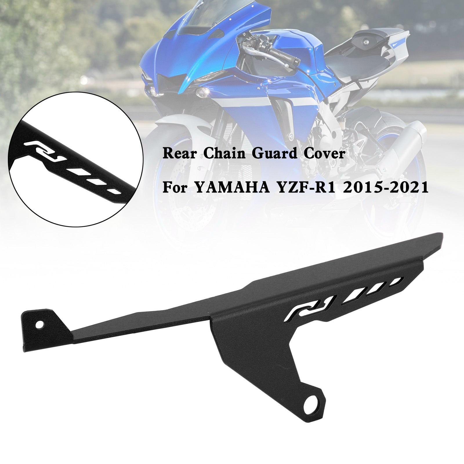 15-21 Yamaha YZF R1 R1M R1S Cubierta protectora de cadena de piñón trasero