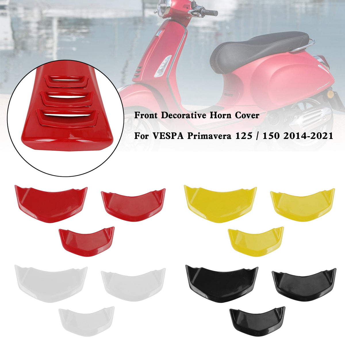 フロント装飾ホーンカバー VESPA Sprint Primavera 125/150 2014-2021用