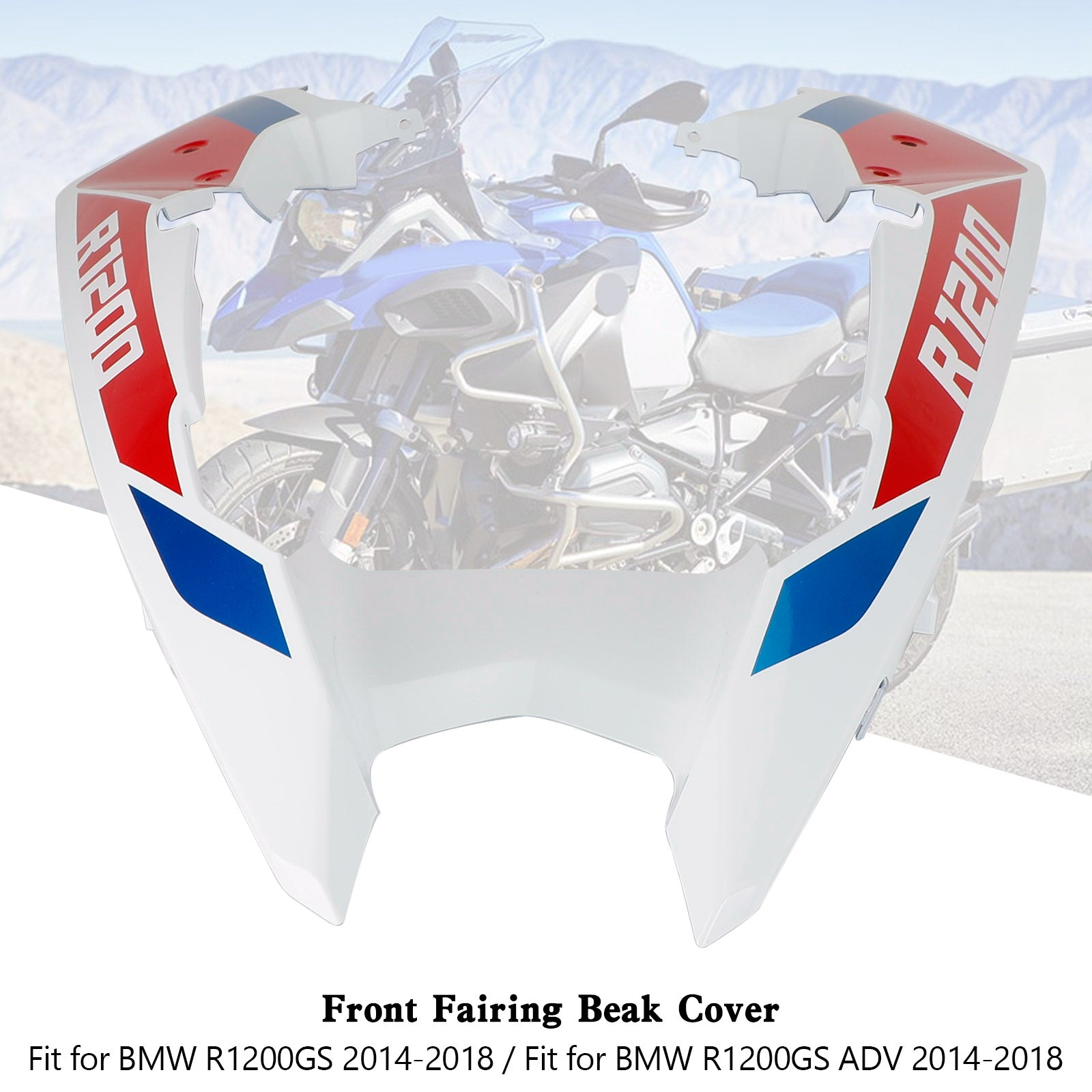 Front Nose Fairing Beak Fender Cover For BMW R1200GS / ADV 2014-2018