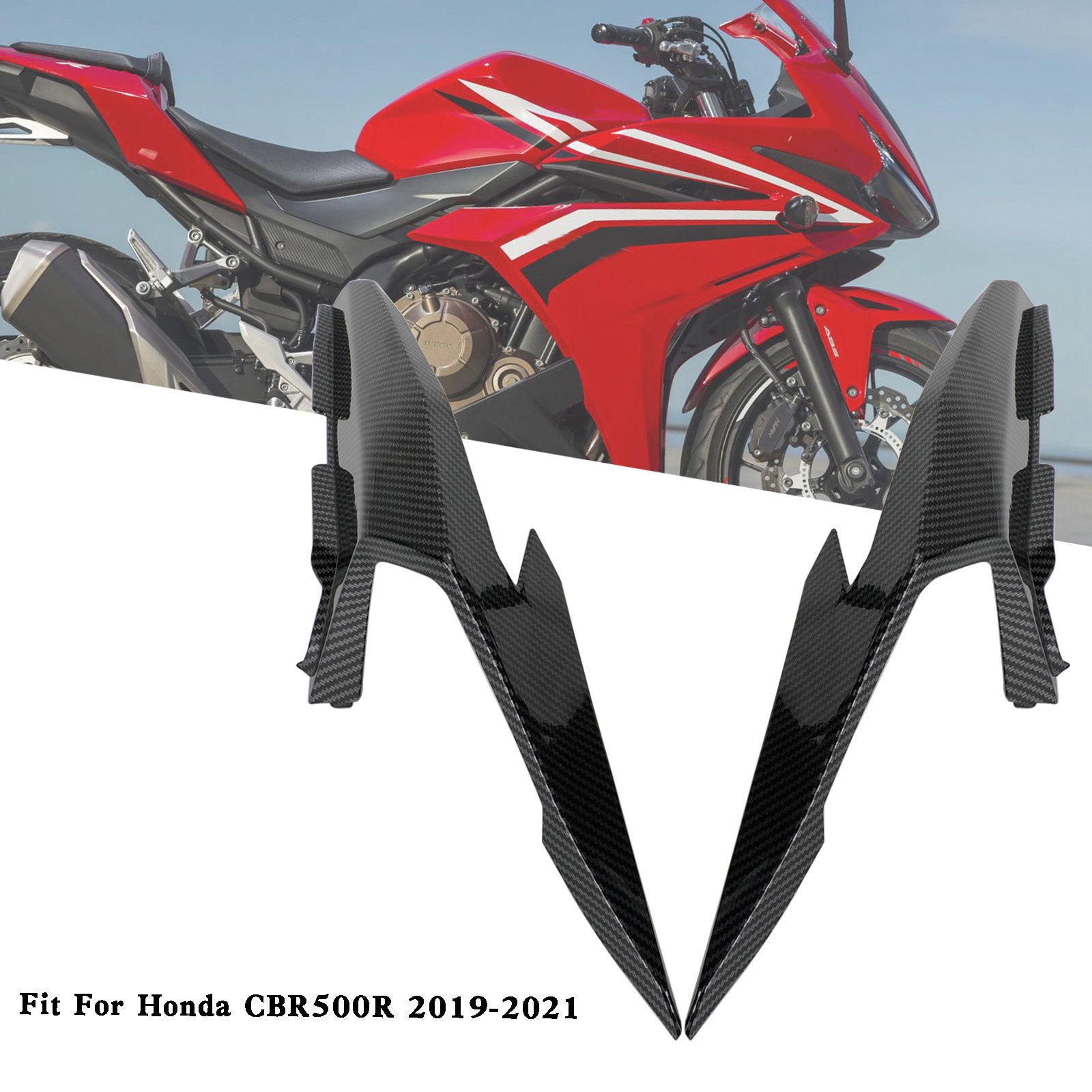 リアアッパーテールサイドカバーフェアリングカウルホンダ CBR500R 2019-2021 汎用