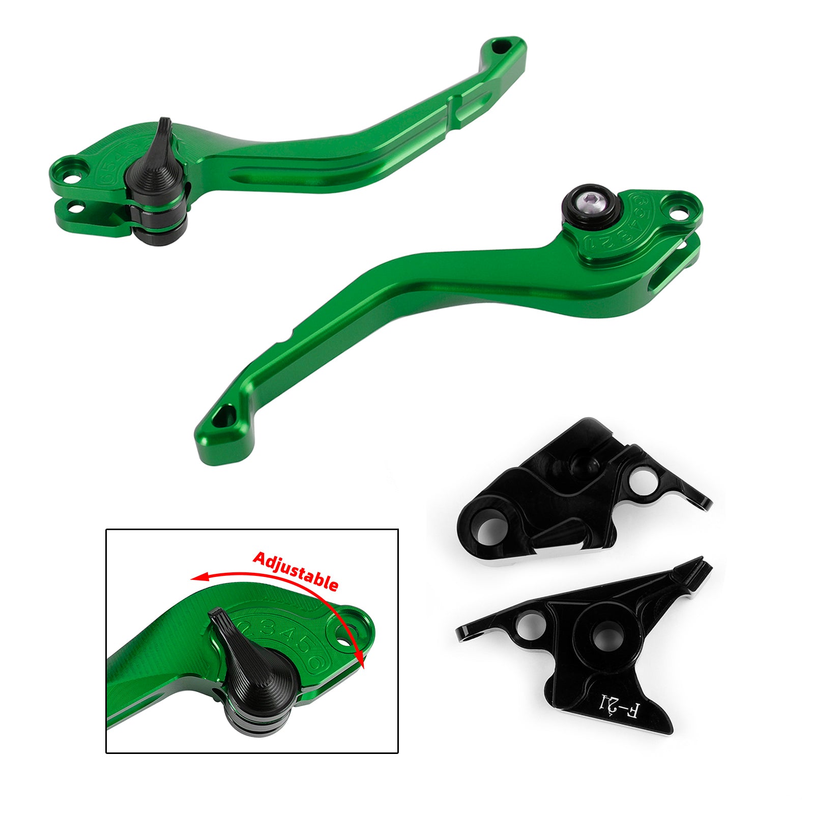 Leva freno frizione corta CNC adatta per Kawasaki Z900 2017-2018