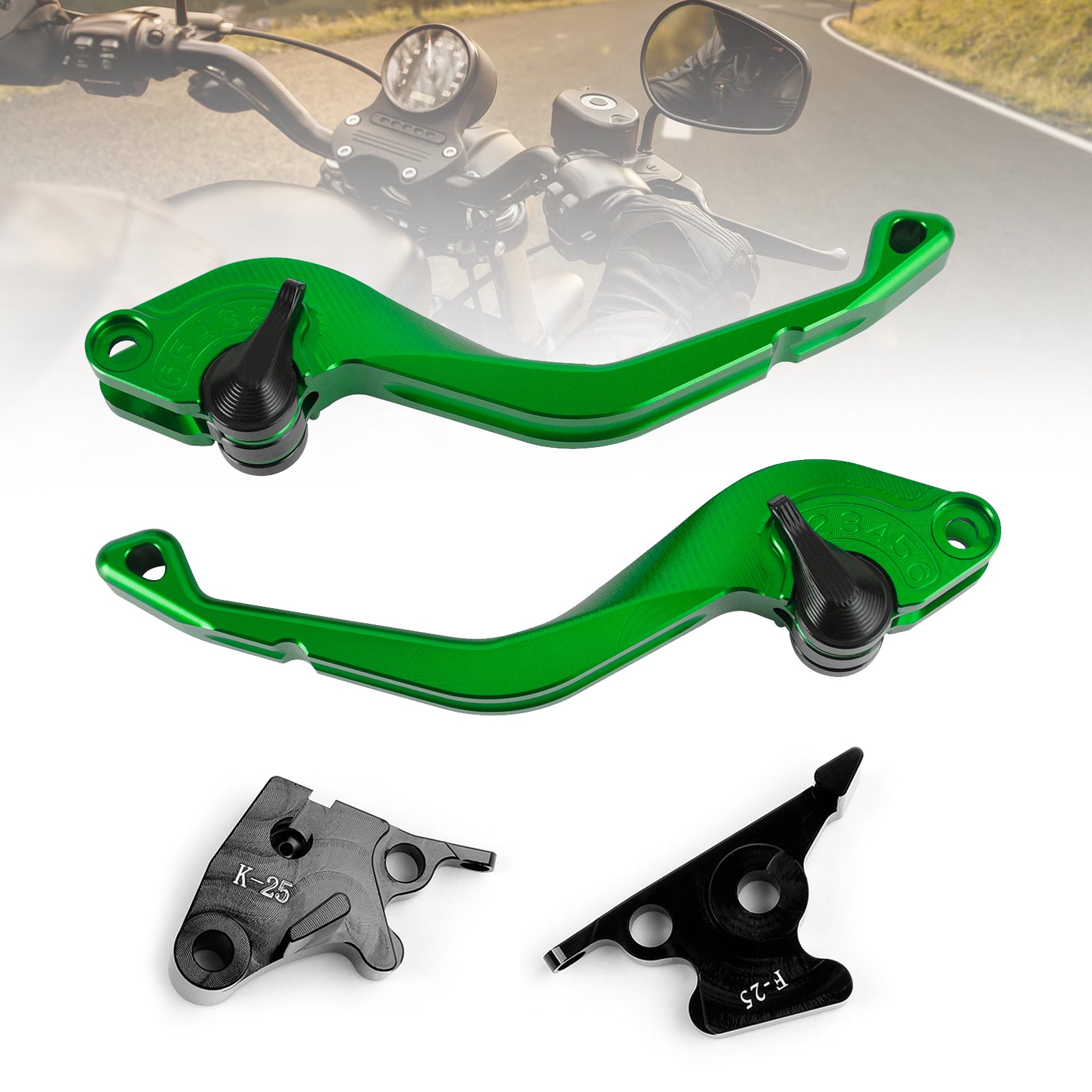 CNC-Kurzkupplungsbremshebel passend für Kawasaki Ninja 250R 400 300R/Z300 Z250SL