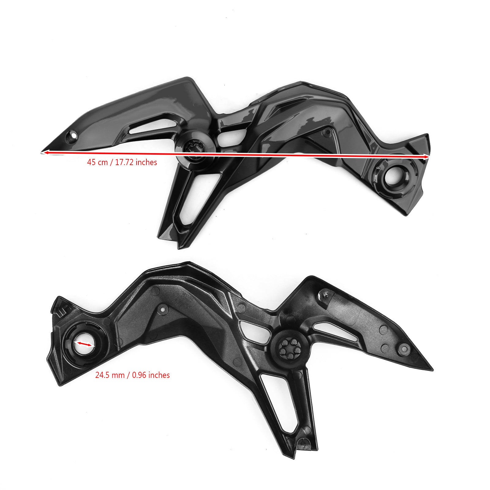 Motorcycle ABS Plastic Frame Guard Cover Trim for Kawasaki Z900 2020-2021