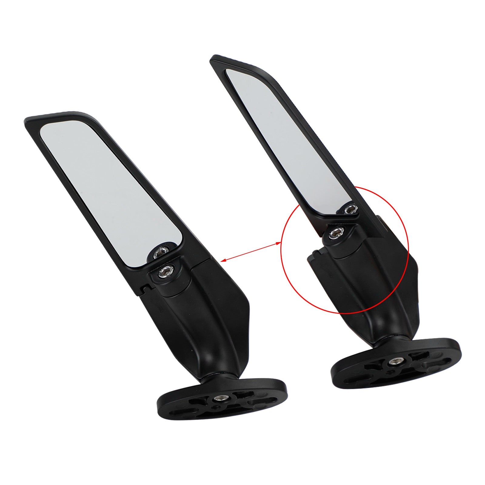 Swivel Wing Fin Rearview Mirrors For Aprilia RS660 RSV4 1000 / Factory / RF