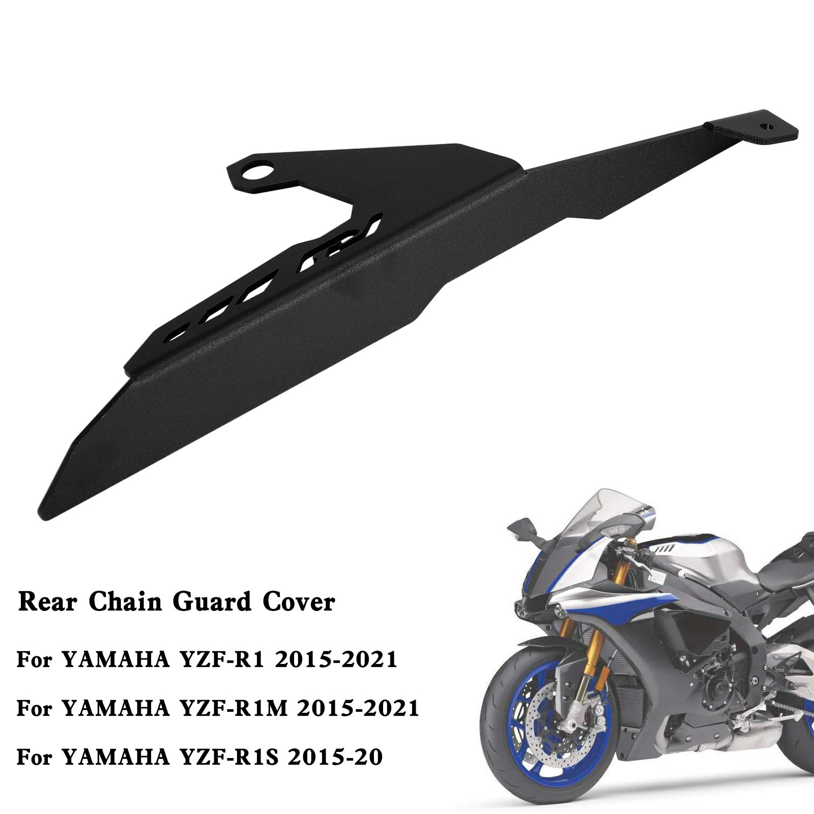 15-21 Yamaha YZF R1 R1M R1S Cubierta protectora de cadena de piñón trasero