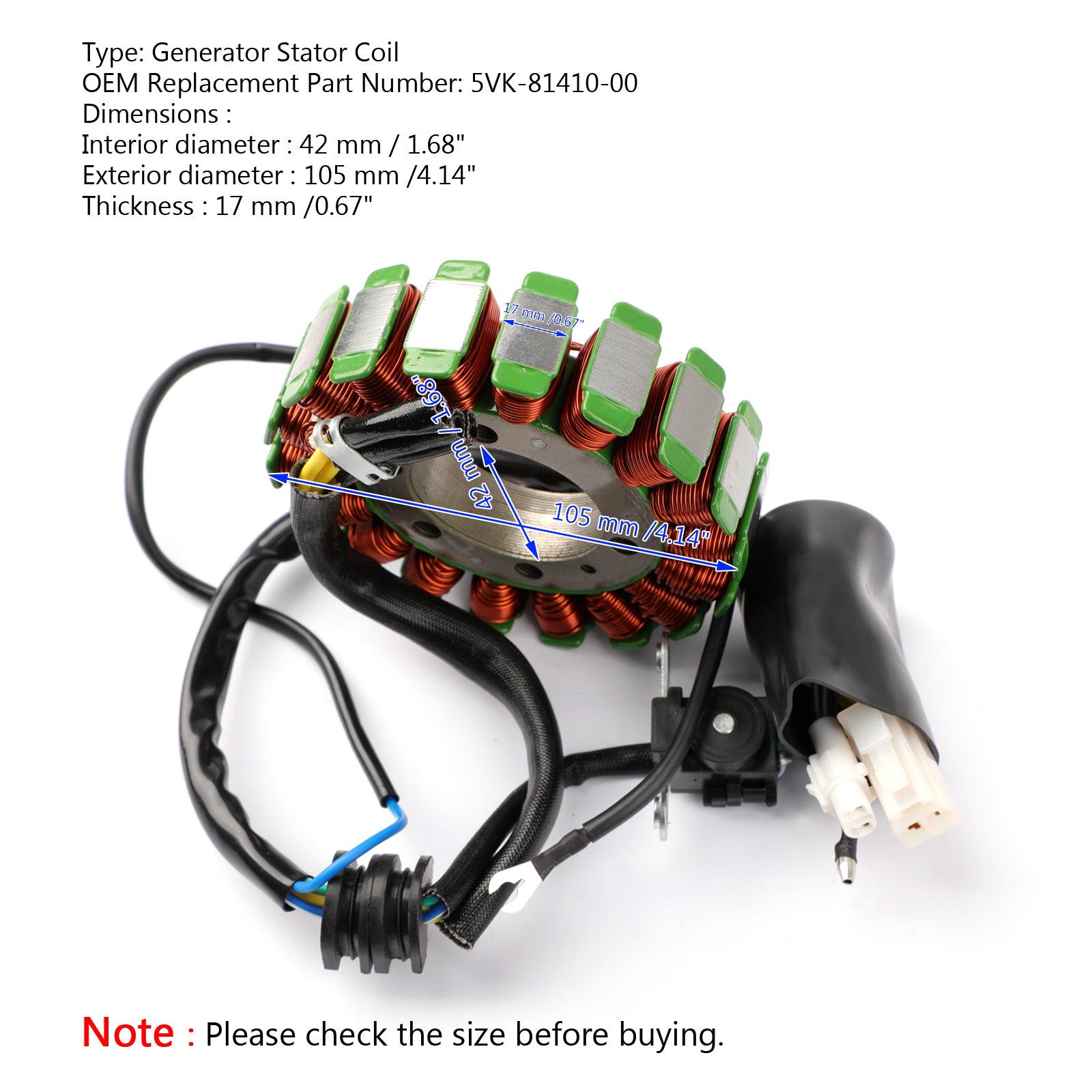 Generator Stator Coil For Yamaha XT660 XT660R/X 2004-2014 XT660Z Tenere 08-15 via fedex