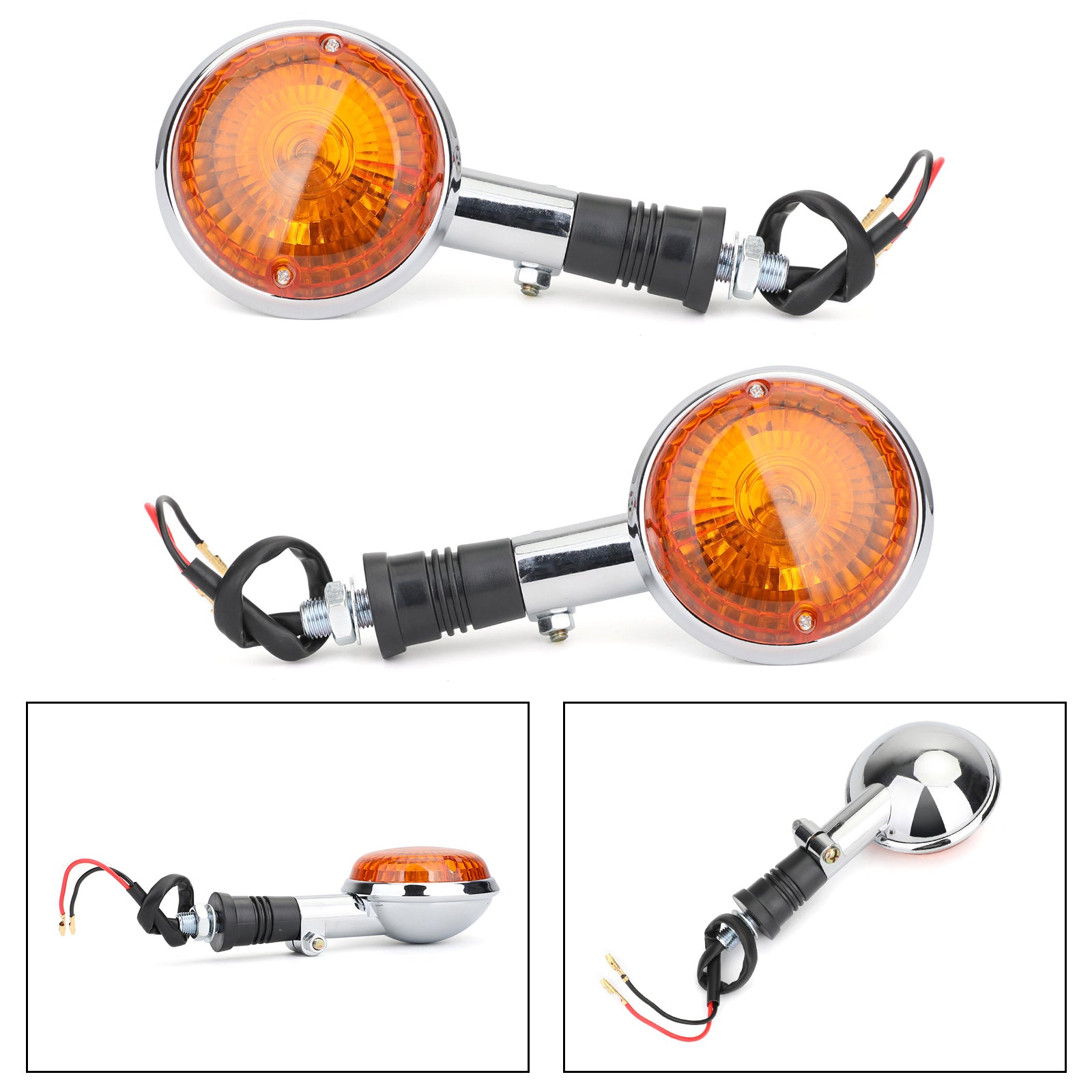 Blinkersignal passend für Yamaha XV750 VIRAGO 86-98 XV1100 89-99 XV250 94-12 Amber Generic