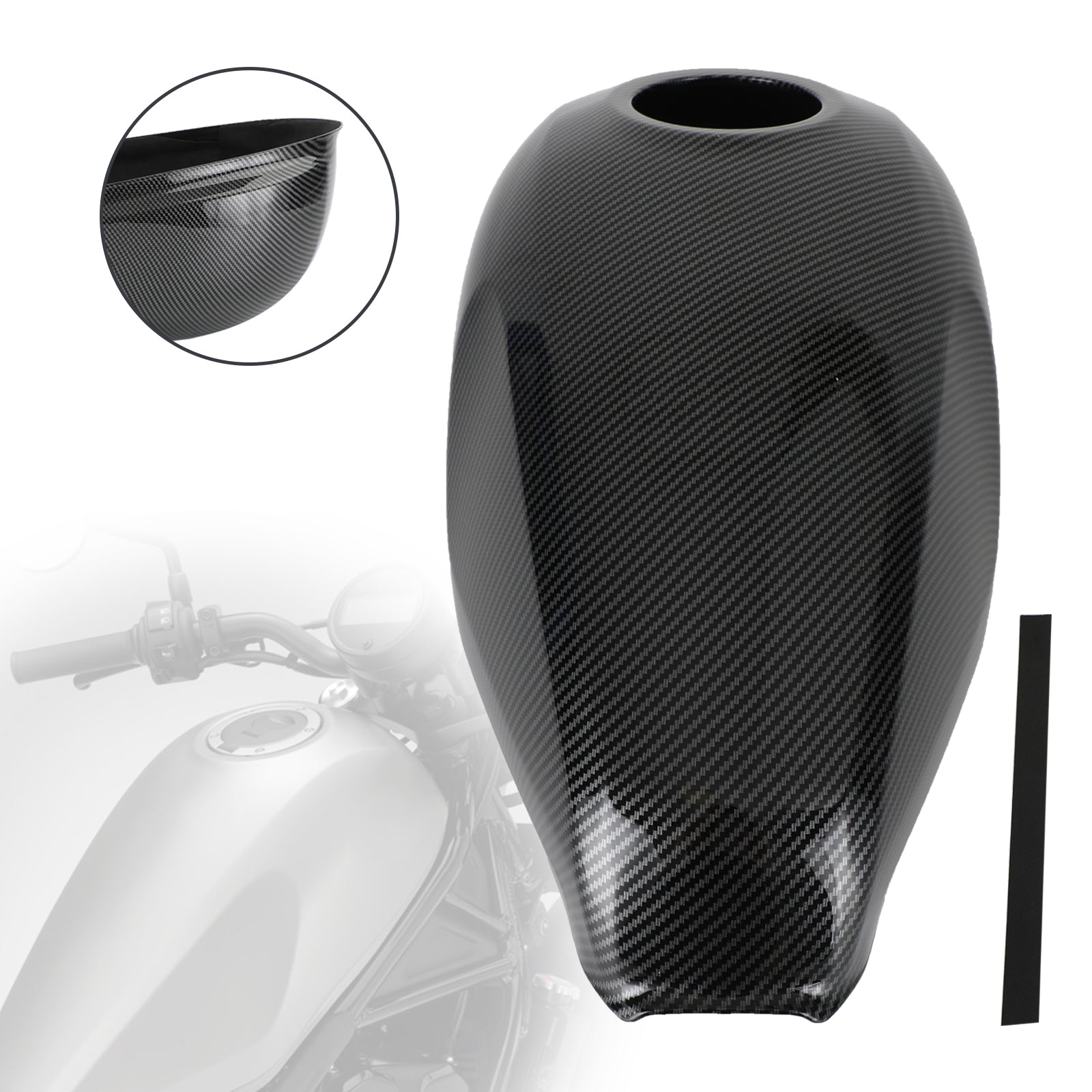 Capot de carénage de garniture de couvercle de réservoir de gaz pour Honda Rebel CMX300 CMX500 2017-2022 générique