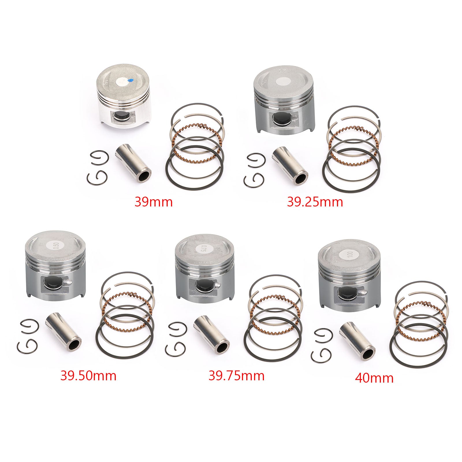 Piston Pin Ring Set Fit For Honda Z50R 88-89 91-99 ZB50 88 XR50 XR50R 00-2003 C50 CUB 1985-1996