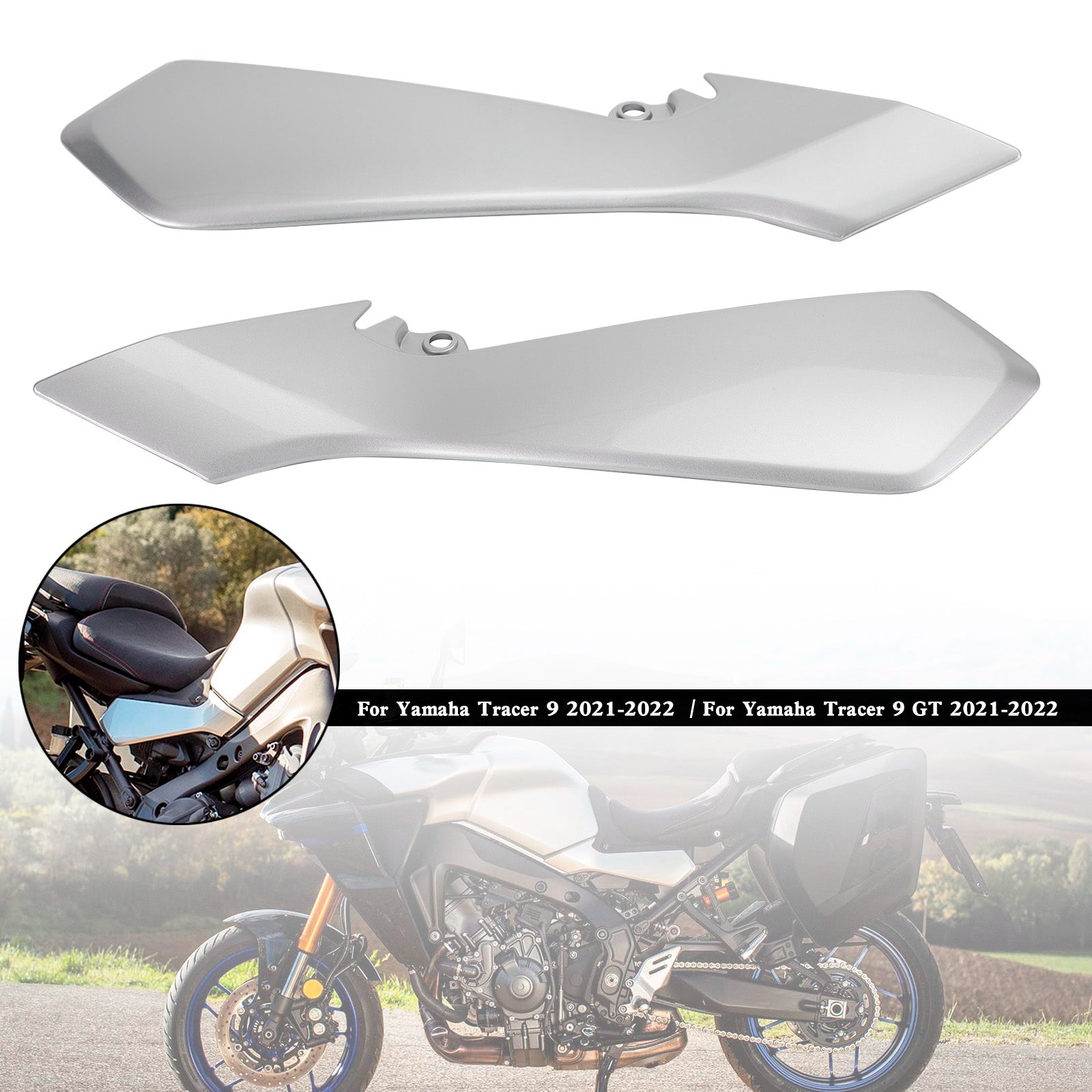 Rear Tail Side Seat Fairing Panel Cowl For Yamaha Tracer 9 GT 2021-2022