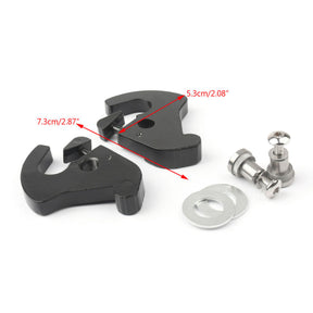 Rotary latch Latches Kit with Lock Fit For Harley Sportster Softail Touring Black