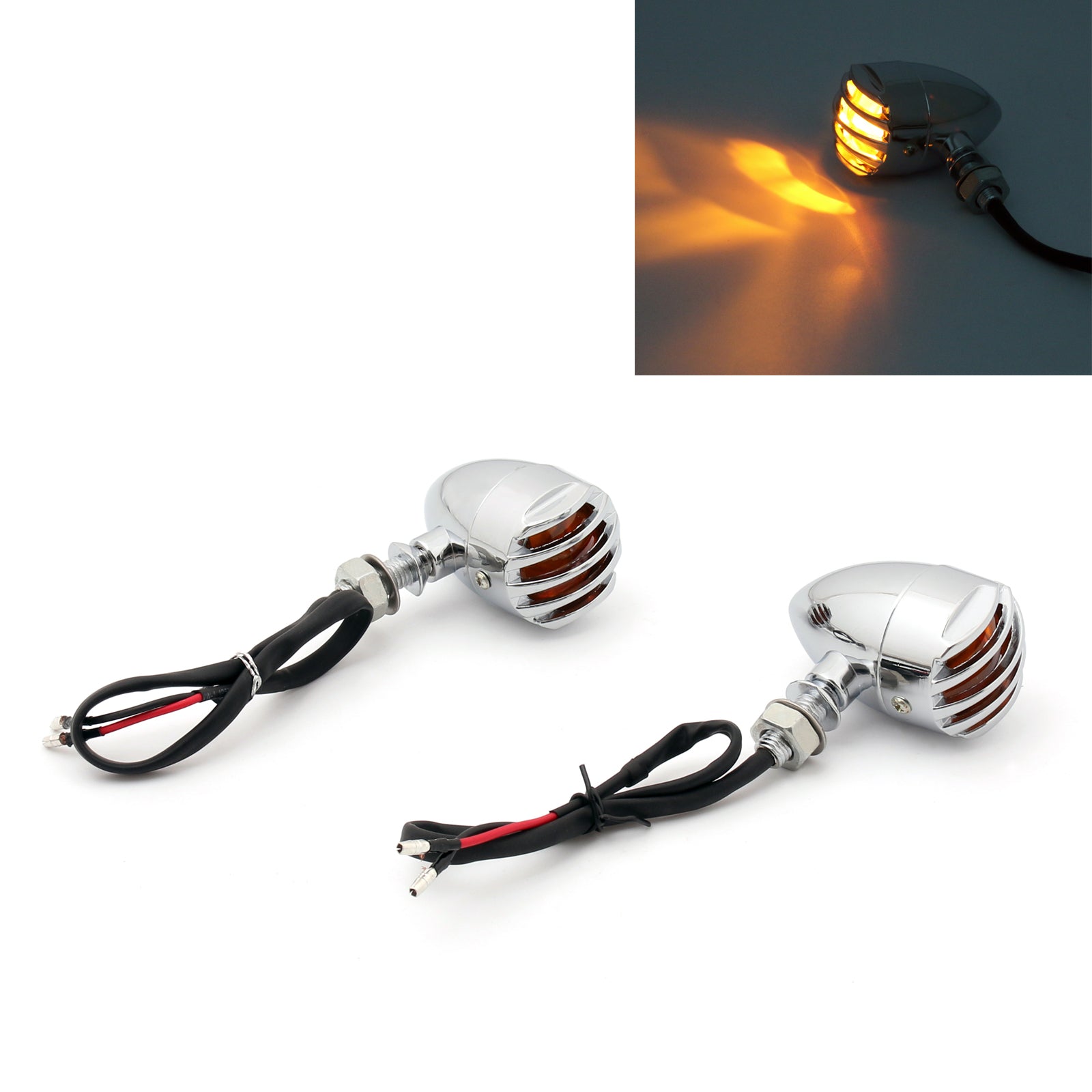 Turn Signal Blinker Indicator For Harley Chopper Sportster Dyna Softail