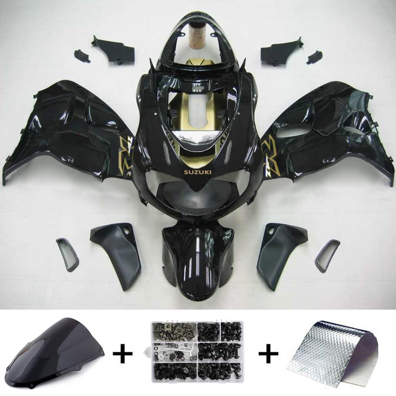 Amotopart 1998-2003 Suzuki TL1000R Kåbe Sort&Ggammelt sæt