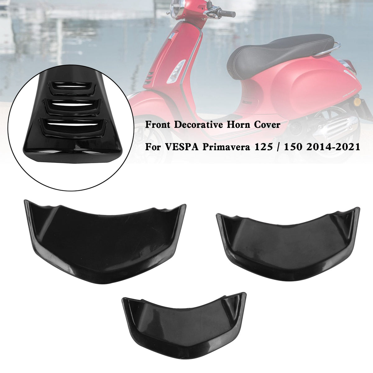 フロント装飾ホーンカバー VESPA Sprint Primavera 125/150 2014-2021用