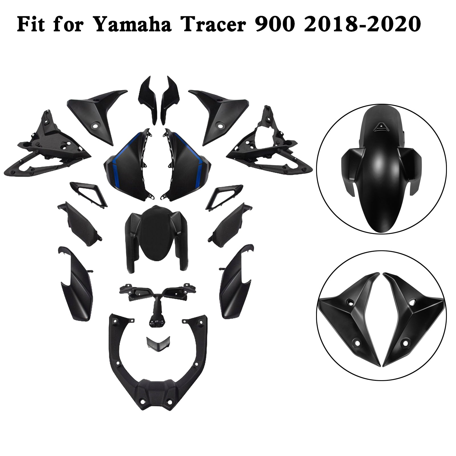 Amotopart Yamaha 2018-2020 Tracer 900 Fairing Kit