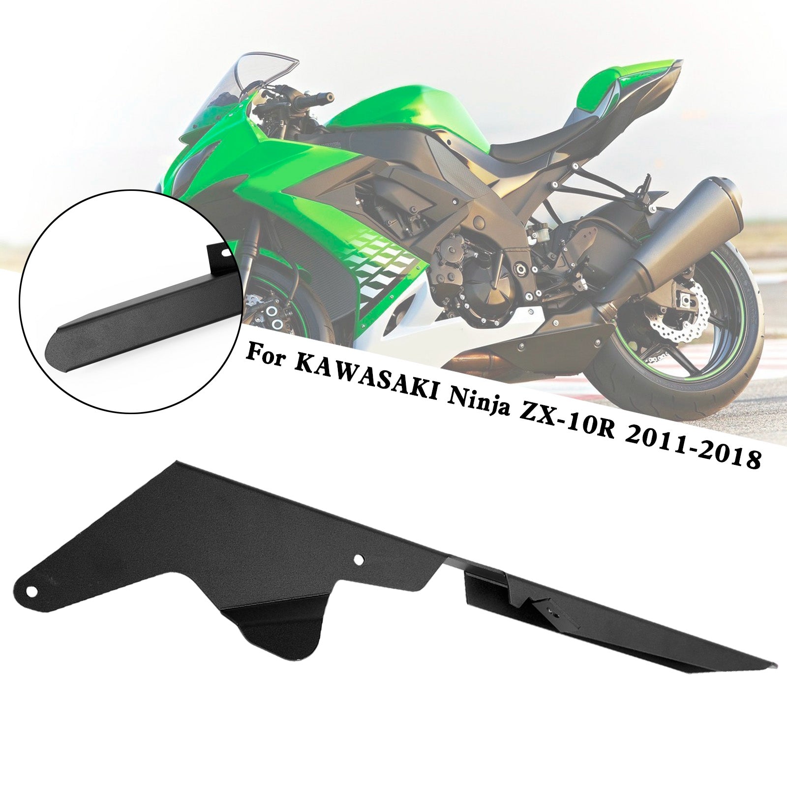 スプロケット チェーン ガード プロテクター カバー KAWASAKI ZX-10R 2011-2018用