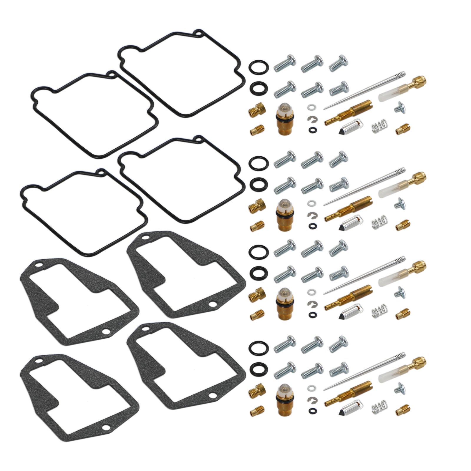 Kit di riparazione per ricostruzione carburatore 4X adatto per Suzuki DRZ250 DR-Z250 2001-2007 generico