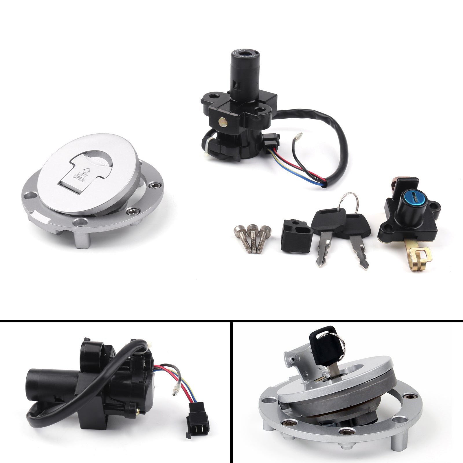 Juego de llaves de tapa de combustible y bloqueo de interruptor de encendido para Honda CB1000 1993-1997