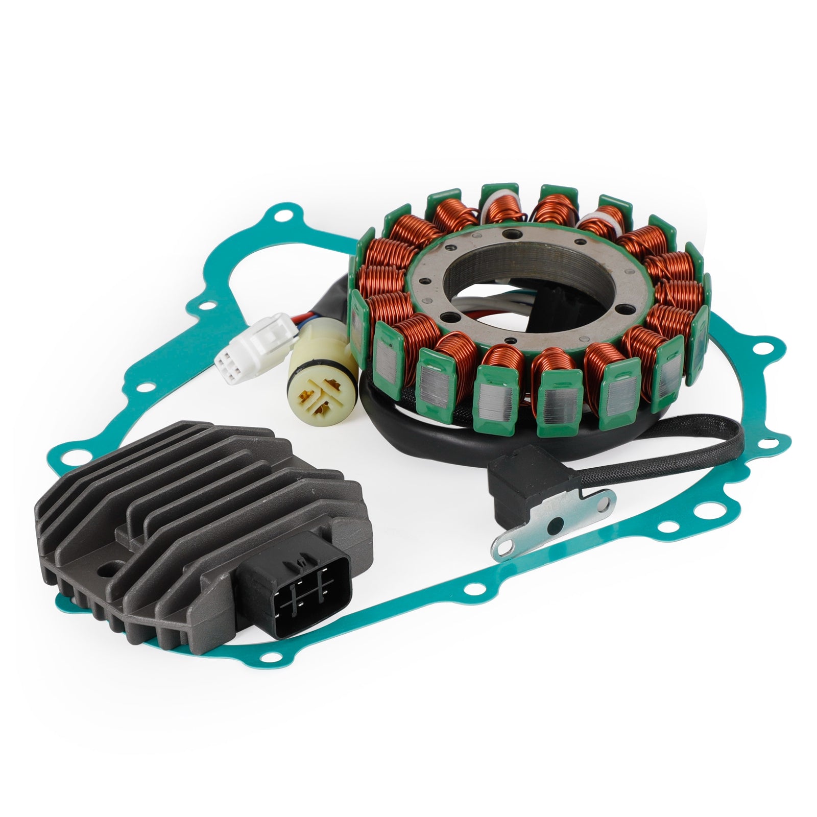 Magneto-Stator + Spannungsgleichrichter + Dichtung für Yamaha YXR 450 Rhino YXR45F 06–09