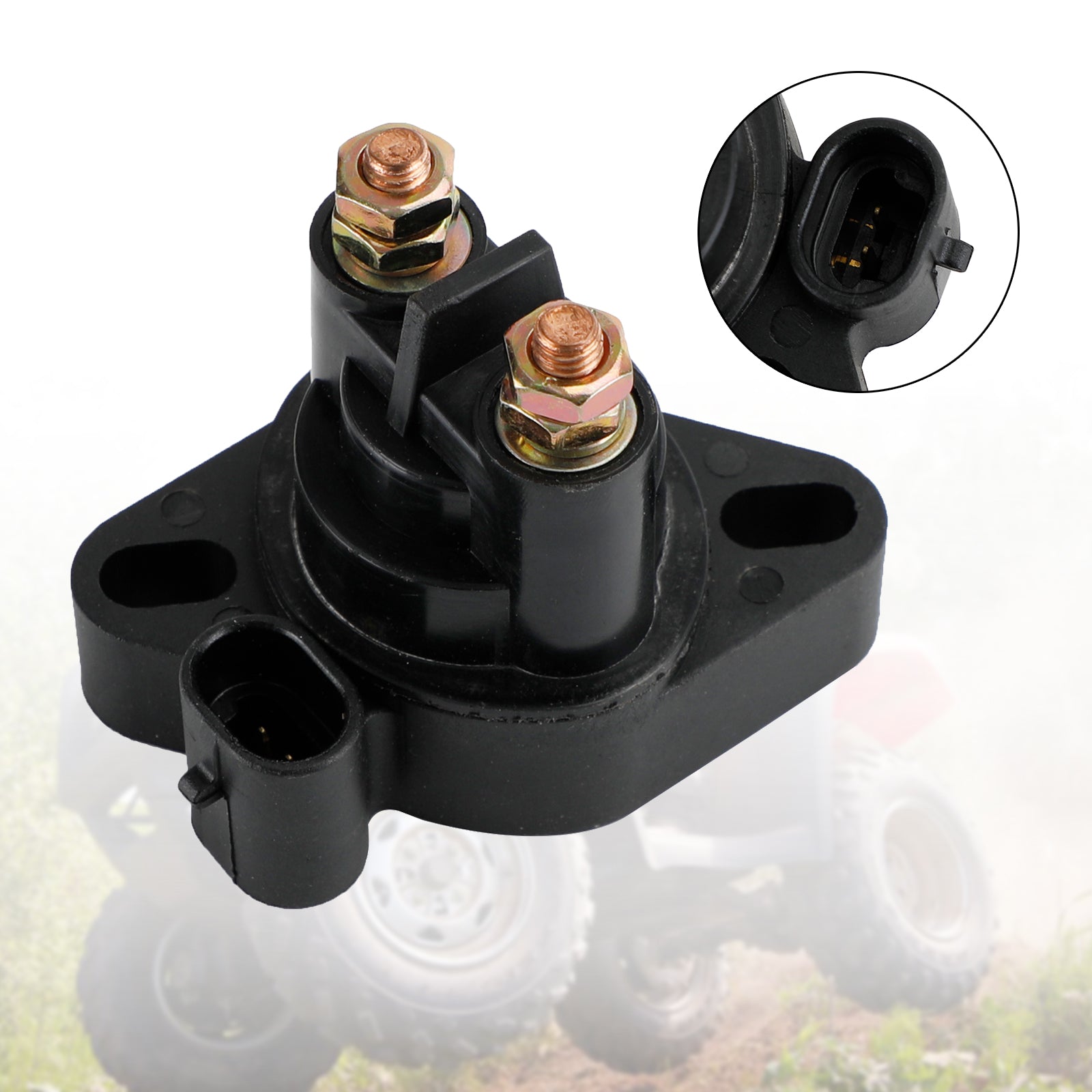 Relé de solenoide de arranque apto para Arctic Cat 500 700 1000 Prowler 550 650 0445-058 genérico