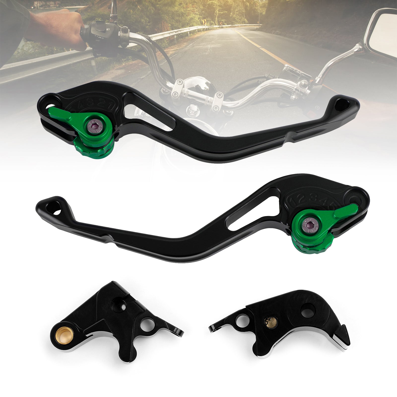 NUOVA leva freno frizione corta adatta per Suzuki GSXR600 750 06-10 GSXR1000 05-06